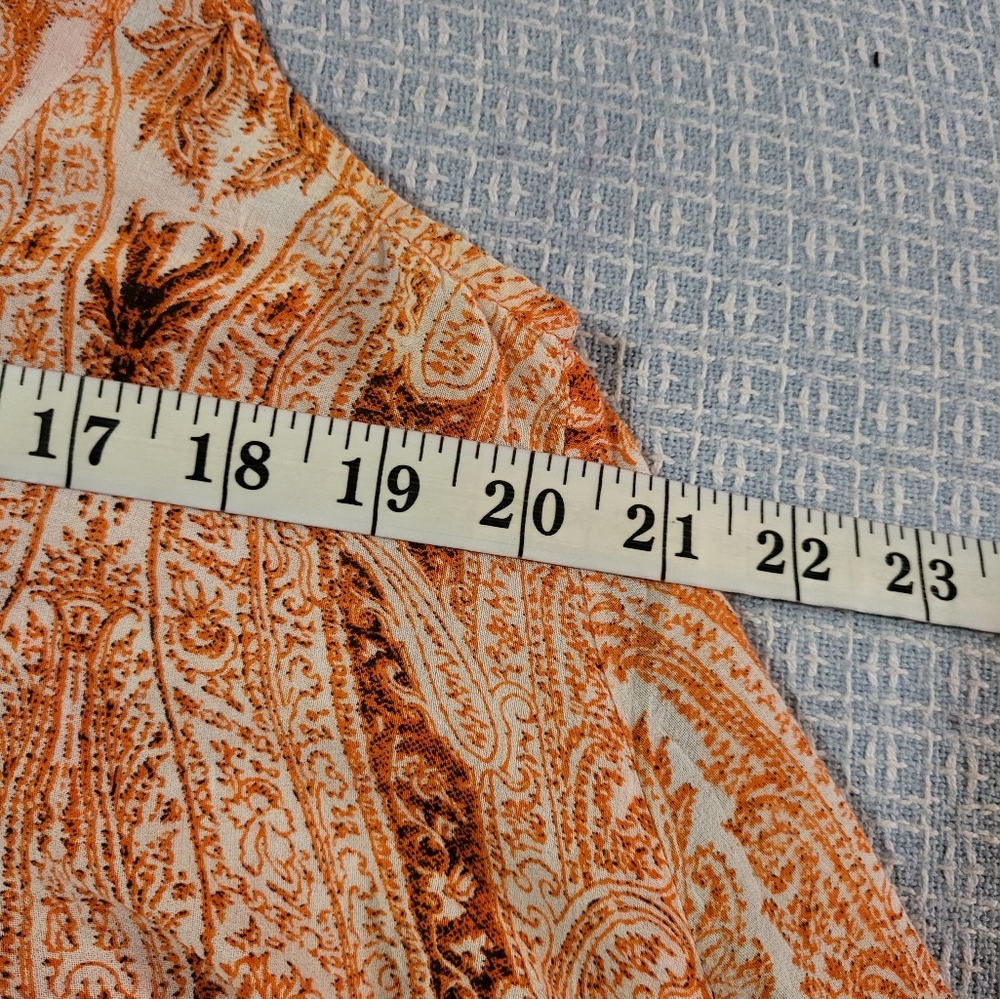 Label Ritu Kumar Orange Sleeveless Top - Picture 6 of 10